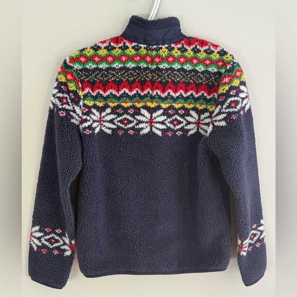 Ralph Lauren Fair Isle Teddy Fleece Jacket - Picture 2 of 6
